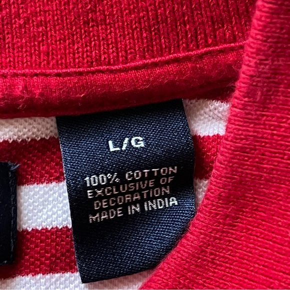 White & Red Chaps Unisex Polo - Picture 2 of 5